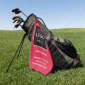 カスタムRed Business Logo Company Branded ゴルフタオル (グリーン)