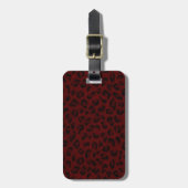 カスタムRed Leopard Printラゲージタグ ラゲッジタグ (正面縦)