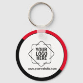 カスタムRed Promotion Business Logoブランドキー キーホルダー (正面)
