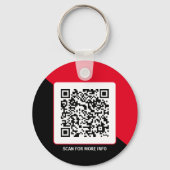 カスタムRed Promotion Business Logoブランドキー キーホルダー (裏面)