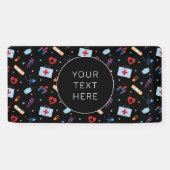 カスタムRNナース |医師の医療パターン 横断幕 (横)