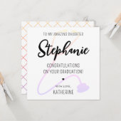 カスタムRNモダンナースドクターメディカル卒業 カード (正面/裏面インサイチュ)