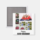 カスタムRosh Hashanah 8フォトコラージュ マグネット (正面/裏面)