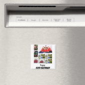 カスタムRosh Hashanah 8フォトコラージュ マグネット (インサイチュ (食洗機))