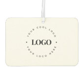 カスタムRound Circle Business Logoミニマリスト平野 カーエアーフレッシュナー (裏面)