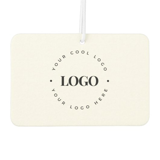 カスタムRound Circle Business Logoミニマリスト平野 カーエアーフレッシュナー (裏面)