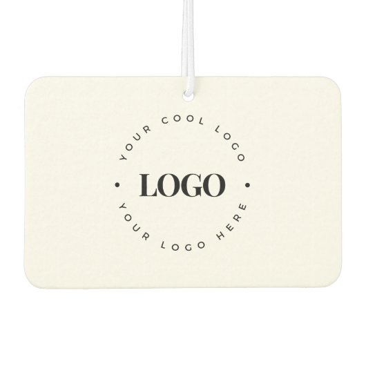 カスタムRound Circle Business Logoミニマリスト平野 カーエアーフレッシュナー (正面)