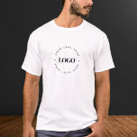 カスタムRound Circle Business Logoミニマリスト平野 Tシャツ<br><div class="desc">このTシャツでビジネスクールを促進しカスタムて、ロゴテンプレートを搭載！「パーソナライズ」オプショクリックンで、独自のロゴを簡単に追加。</div>