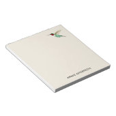 カスタムRuby-throued Hummingbirdメモ帳 ノートパッド (アングル)