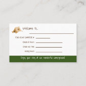 カスタムRVキャンプホスト|キャンピング名刺 名刺 (裏面)