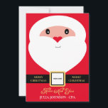カスタムSanta Christmas シーズンカード<br><div class="desc">このカラフルとおもしろいクリスマスホリデーカードを持つクライアント、家族、友人にシーズンの挨拶を送信し、白と赤。完全にカスタマイズ可能：あなたのロゴ、ウェブサイト、QRコードとビジネスのアドレスを背面に追加し、メッセージを追加パーソナライズされたできる。ご注文の前にプレビューのスペルを確認してください。ご購入ありがとうございます！</div>