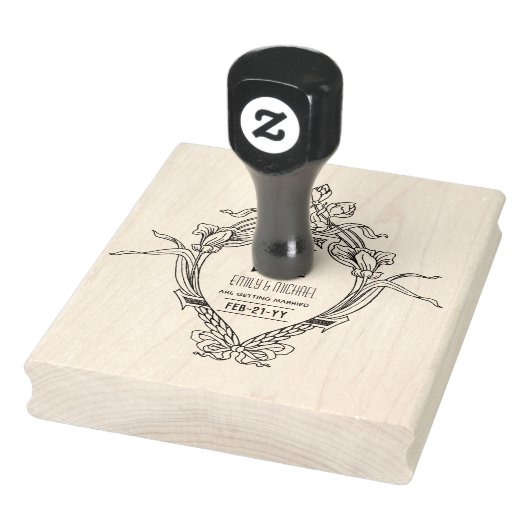 カスタムSave the Dateアールデコギャツビースタイル ラバースタンプ (スタンプ)