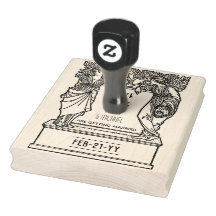 カスタムSave the Date ART Noveau Decoヴィンテージ