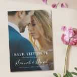 カスタムSave the Date Magnet結婚式招待状 マグネット招待状<br><div class="desc">この単純にシックカスタムな写真の結婚式は、日付のマグネットカードを保存し、暖かく、ミニマルなデザインを持っている。SAVE THE DATE文字を名と日付と場所の上に結婚置く。この文字は白く、あなたの名前は、このミニマリストの外観に暖かさと親しみのある感お洒落覚を与える活気のある手書きフォントでモダン強調表示されている。写真やスタイルに合わせて、文字の色、フォント、サイズを変更できる。直感的なデザインツール、写真お気に入りのとインスピレーションを使用して、この結婚式を作るスタイリッシュために日付マグネットカードのテンプレートをユニークに保存！</div>