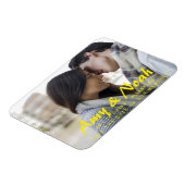 カスタムSave The Date Magnets – 写真と文字 マグネット (左側)