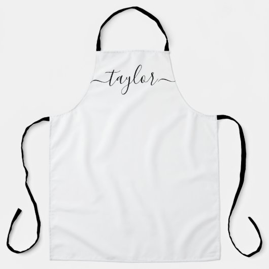 カスタムScript Artist Chef Gardener Name エプロン (正面)