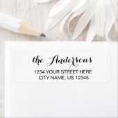 カスタムScript Family Name差出人住所ラベル ラベル (インサイチュ)