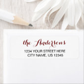 カスタムScript Family Name差出人住所ラベル ラベル (インサイチュ)