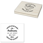 カスタムScript Family Name差出人住所 ラバースタンプ (押印)