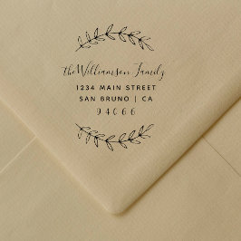 カスタムScript Family Name差出人住所 ラバースタンプ