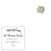 カスタムScript Family Name差出人住所 ラバースタンプ (押印)