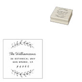 カスタムScript Family Name差出人住所 ラバースタンプ (押印)