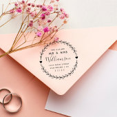 カスタムScript Future氏とMrs差出人住所 ラバースタンプ