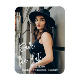 カスタムScript Graduation Party Photo Save The Date マグネット