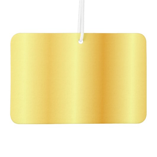 カスタムScript Monogram金ゴールドフェイクテンプレート カーエアーフレッシュナー (裏面)