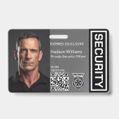 カスタムSecurity GuardフォトIDバッジ バッジ (正面)