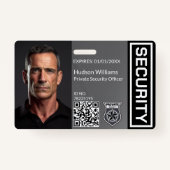 カスタムSecurity GuardフォトIDバッジ バッジ (正面)
