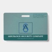 カスタムSecurity GuardフォトIDバッジ バッジ (裏面)