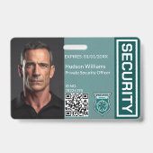 カスタムSecurity GuardフォトIDバッジ バッジ (正面)