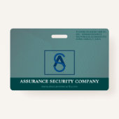 カスタムSecurity GuardフォトIDバッジ バッジ (裏面)