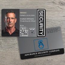 カスタムSecurity GuardフォトIDバッジ