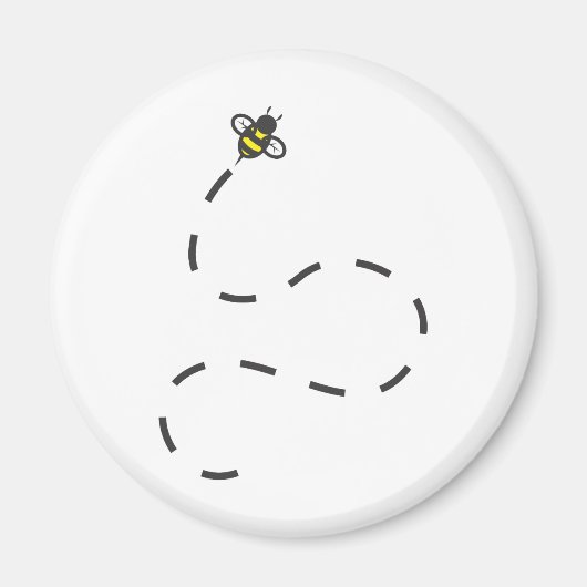 カスタムShirts : 飛んでいる Trail Bee Shirts マグネット (正面)