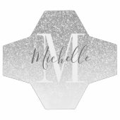 カスタムSilver ガーリー SylverグリッターModogram Name サッカーボール (フラット)
