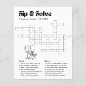 カスタムSipとSolveの結婚クロスワード