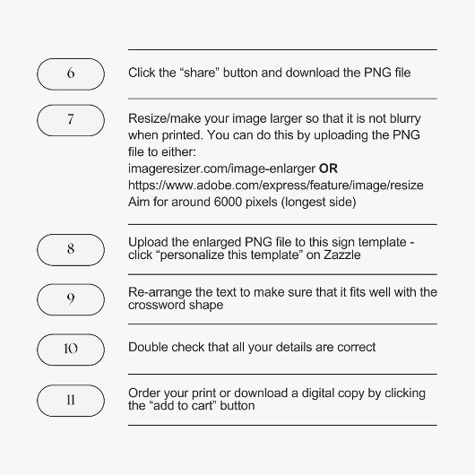 カスタムSipとSolveの結婚クロスワード 招待状