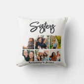 カスタムSisters Script 6 Photo Collage クッション (正面)