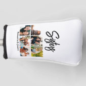 カスタムSisters Script 6 Photo Collage ゴルフヘッドカバー (正面)