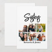 カスタムSisters Script 6 Photo Collage シーズンカード (正面/裏面)