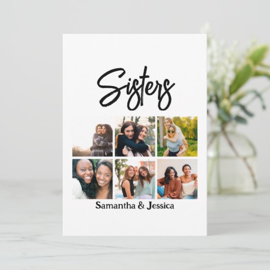 カスタムSisters Script 6 Photo Collage シーズンカード (スタンド正面)
