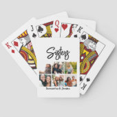 カスタムSisters Script 6 Photo Collage トランプ (裏面)