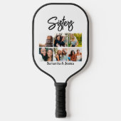 カスタムSisters Script 6 Photo Collage ピックルボールラケット (正面)