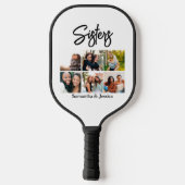 カスタムSisters Script 6 Photo Collage ピックルボールラケット (裏面)