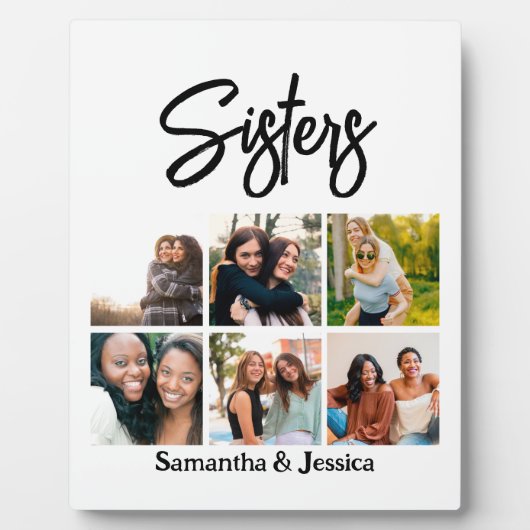 カスタムSisters Script 6 Photo Collage フォトプラーク (正面)