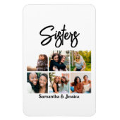 カスタムSisters Script 6 Photo Collage マグネット (縦)