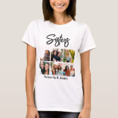 カスタムSisters Script 6 Photo Collage Tシャツ (正面)