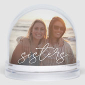 カスタムSisters Script Photo Snow Globe (正面)